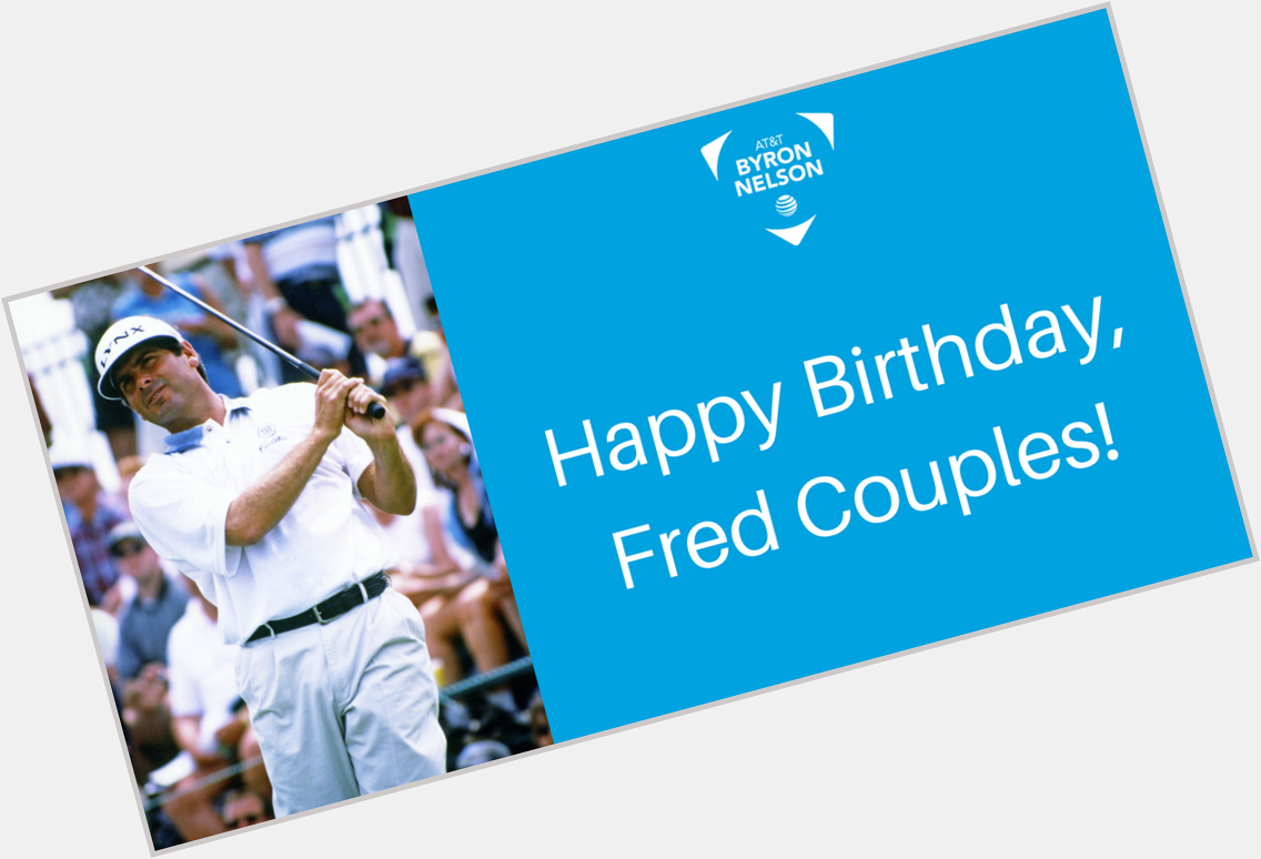 Happy birthday Fred Couples, our 1987 champion. 