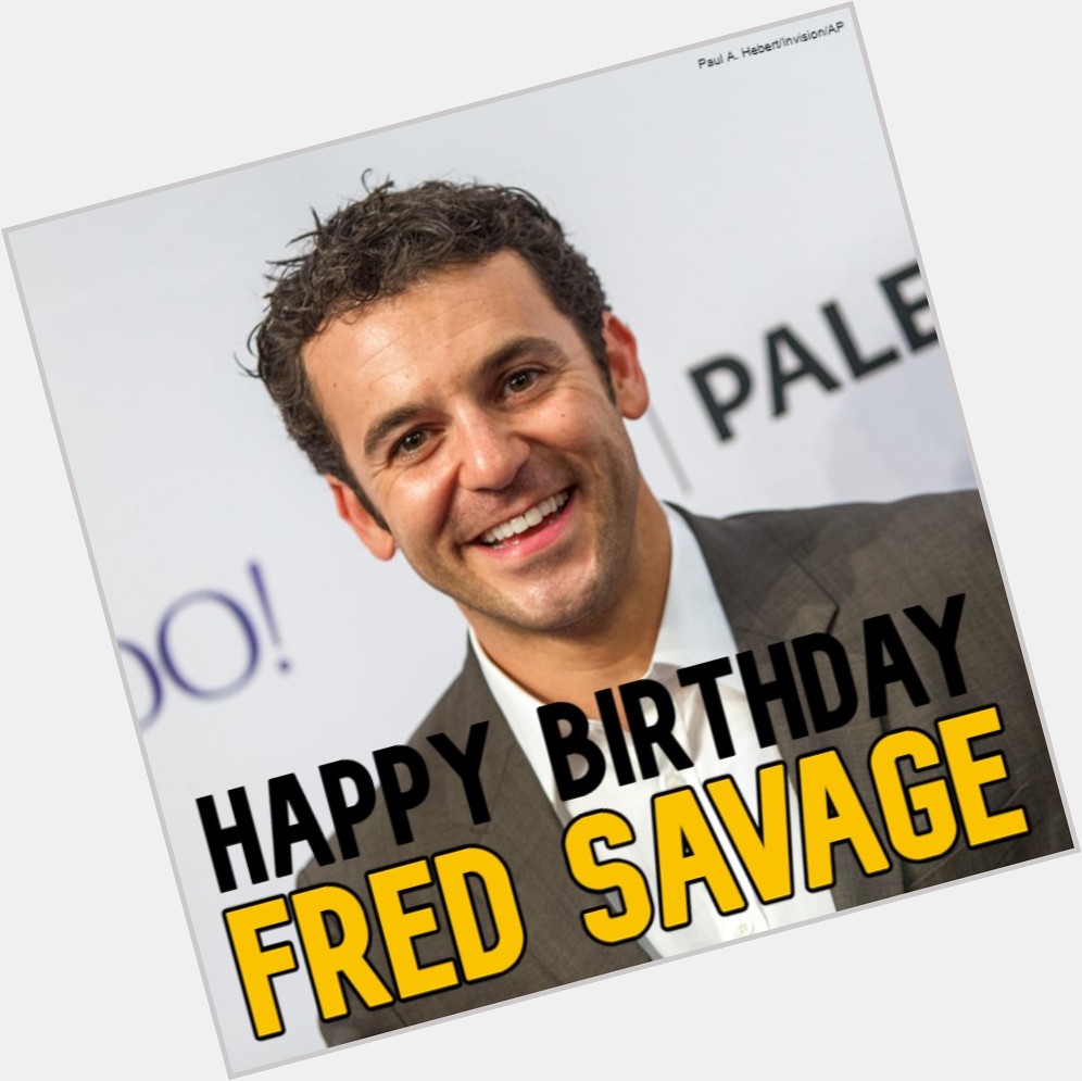  HAPPY BIRTHDAY! Actor Fred Savage turns 4 7 today. 