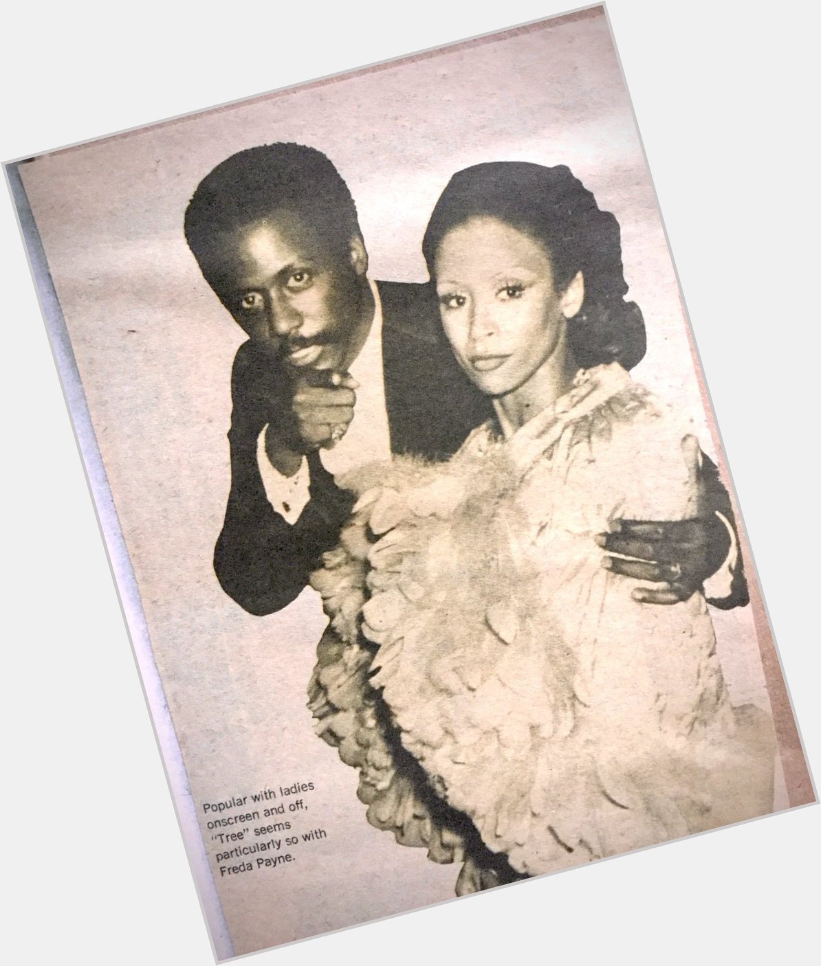 Happy Birthday to Freda Payne seen here with actor and model Richard Roundtree. 