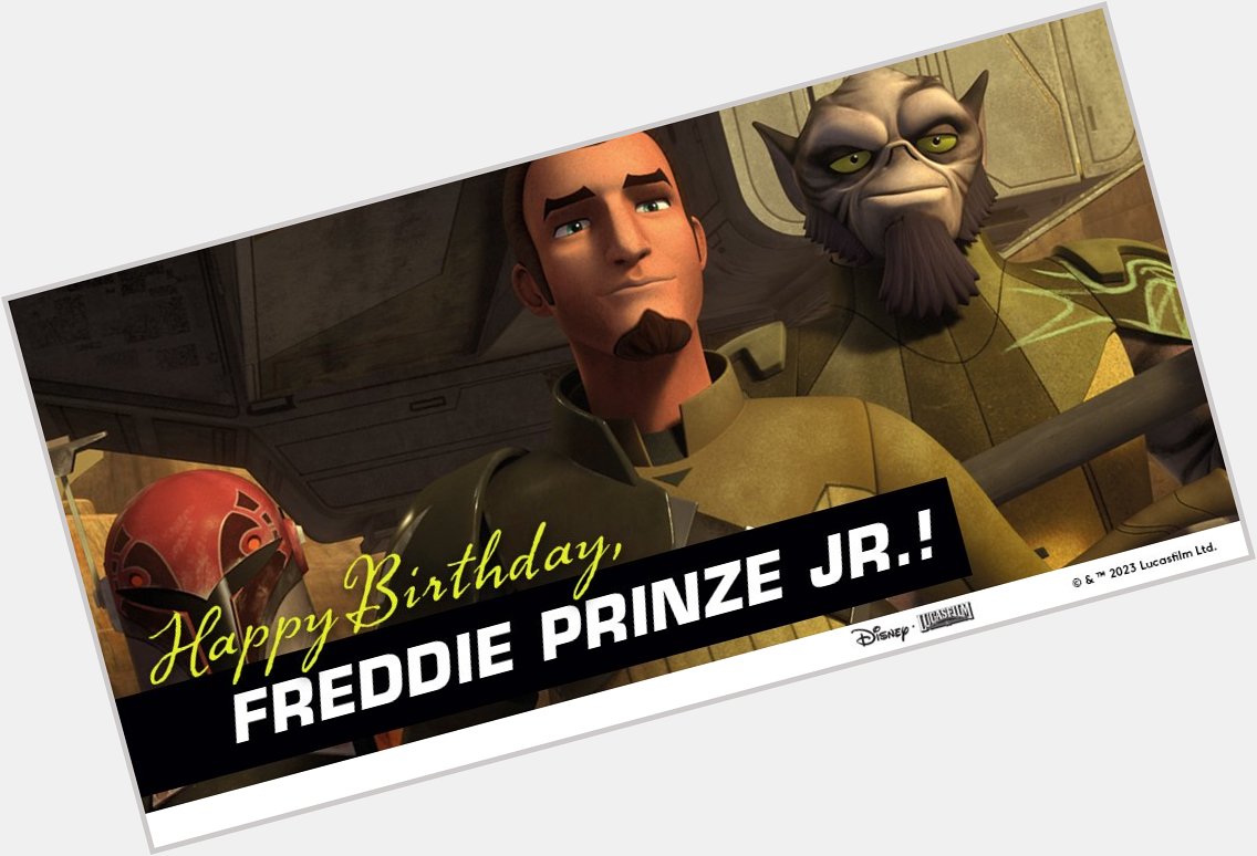 Happy Birthday, Freddie Prinze Jr.! (Voice of Kanan Jarrus) 