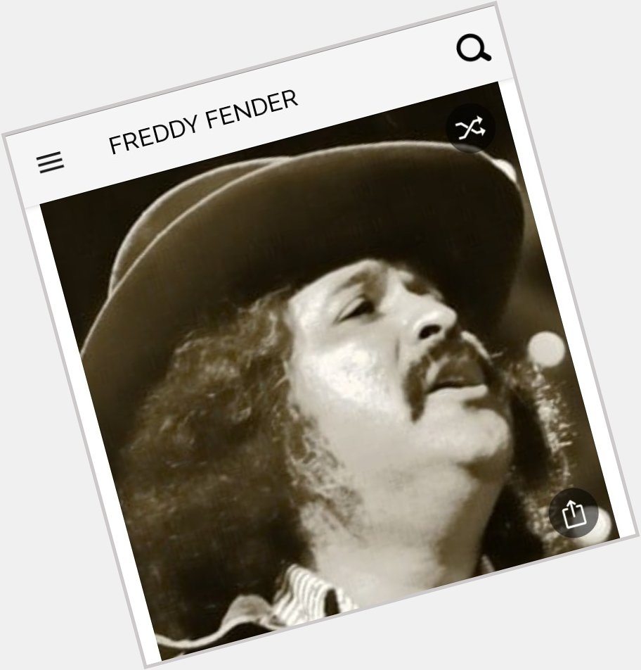 Happy birthday to this great singer.  Happy birthday to Freddy Fender 