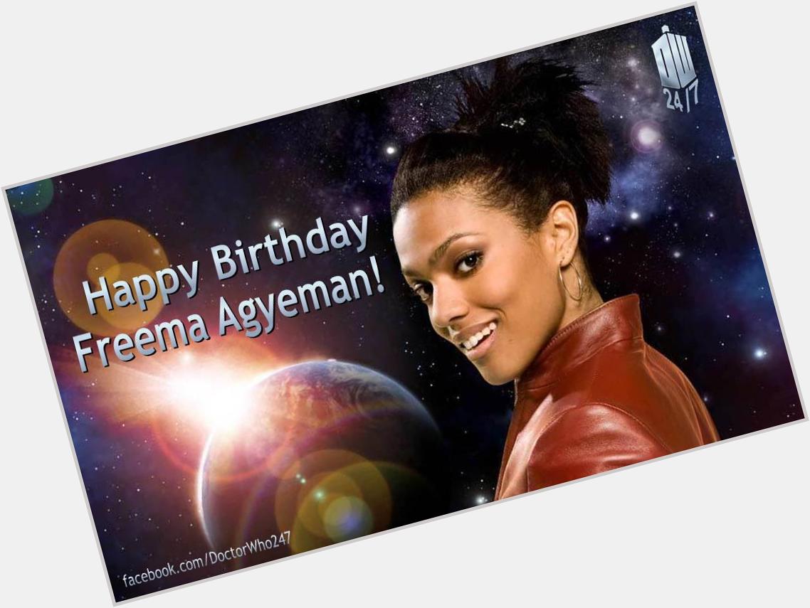 Happy Birthday to Freema Agyeman , who played companion Martha Jones alongside the Tenth Doctor. 