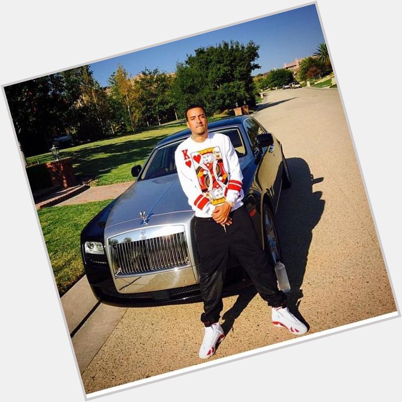 French Montana and his rolls Royce happy birthday! 