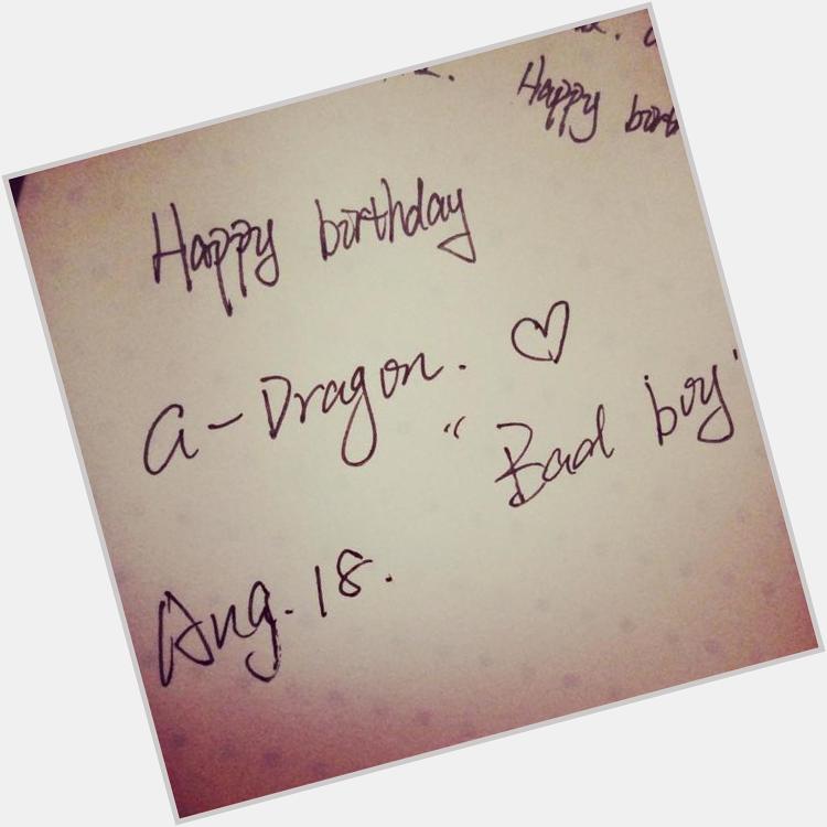 Happy birthday G-Dragon 