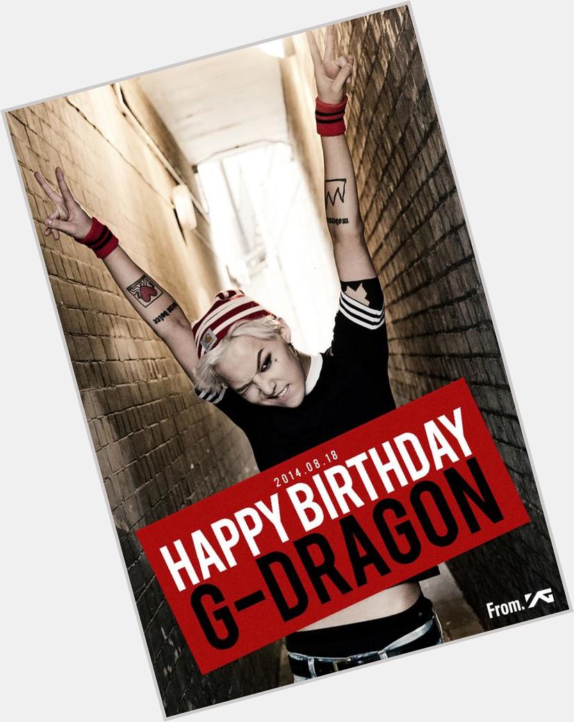 [Kpop Birthday] happy Birthday swag leader G-Dragon turn 27th Korean age (August 18th, 1988) 
