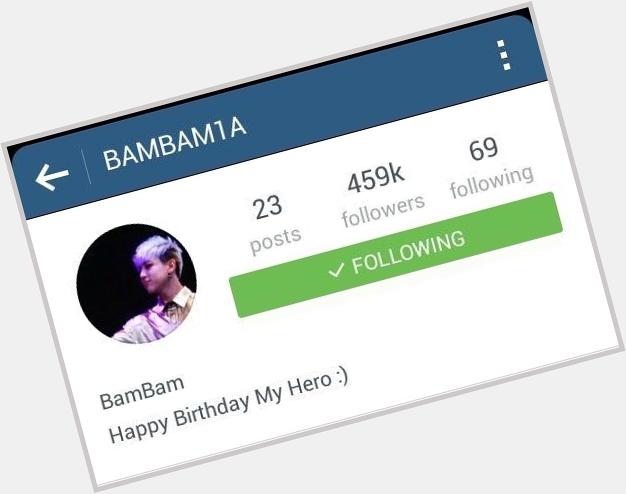 " [IG] Bam Bams Instagram bio update: 
"Happy Birthday My Hero:)"

:: Today is G-Dragons birthday 