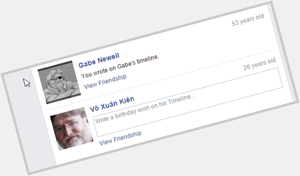 Was wishing Gabe Newell happy birthday on Facebook when I realized he has a dopple ganger... 
