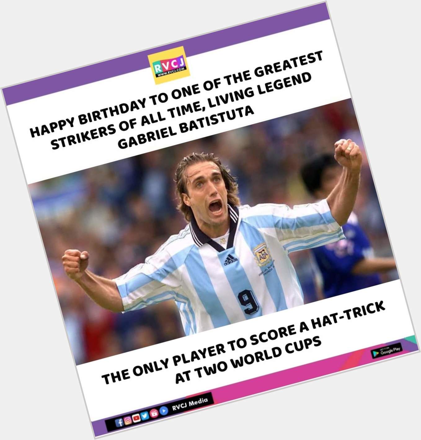 Happy Birthday Gabriel Batistuta!  