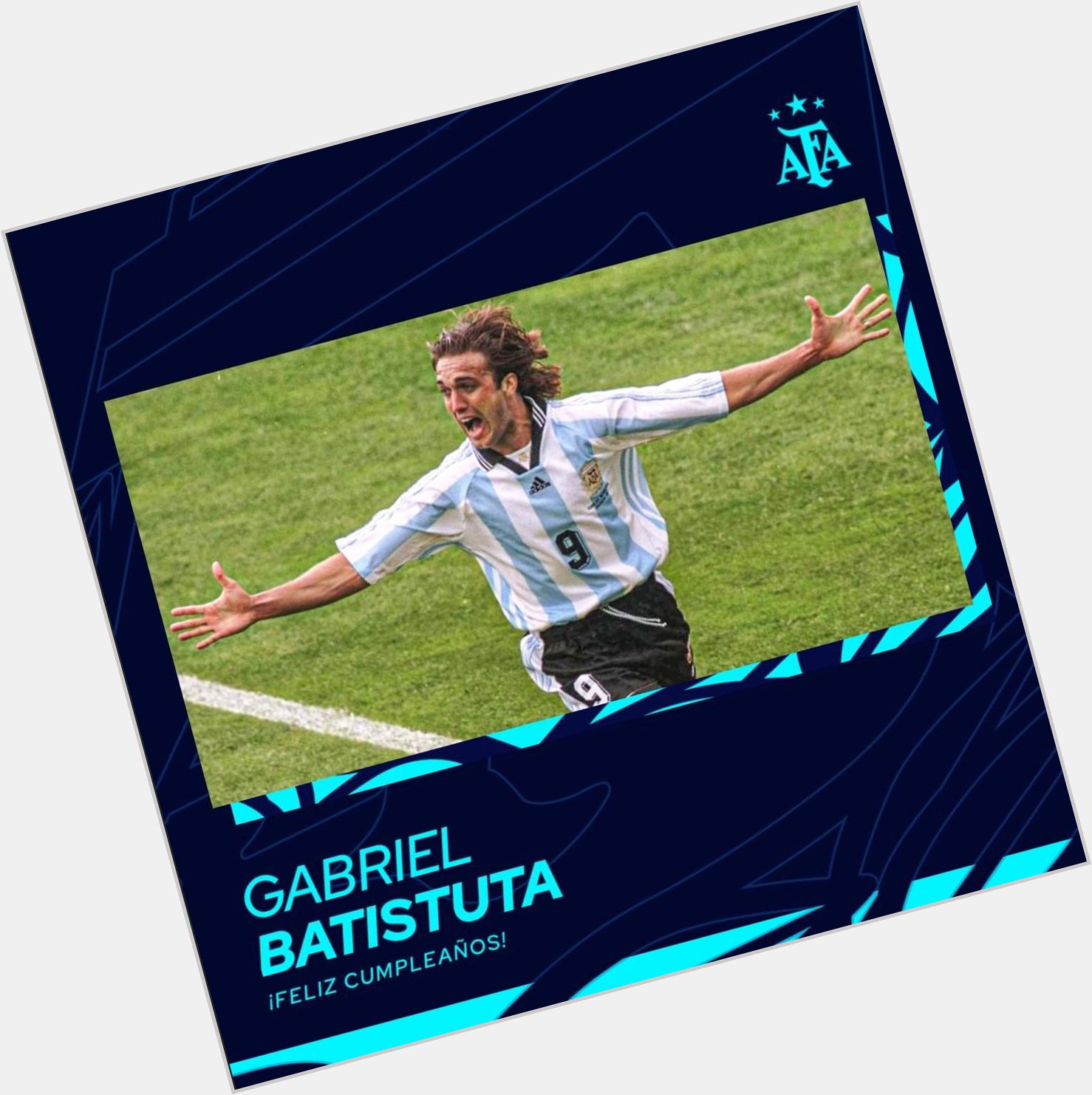 Happy birthday to one of my favorite player Gabriel Batistuta! 