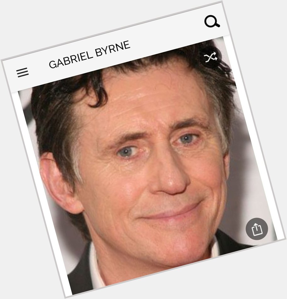 Happy birthday to this great actor. Happy birthday to Gabriel Byrne 