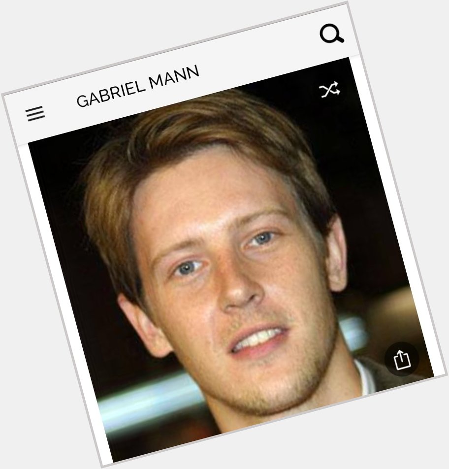 Happy birthday to this great actor.  Happy birthday to Gabriel Mann 