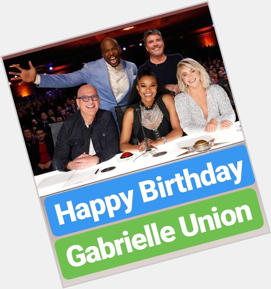 Happy Birthday 
Gabrielle Union  
