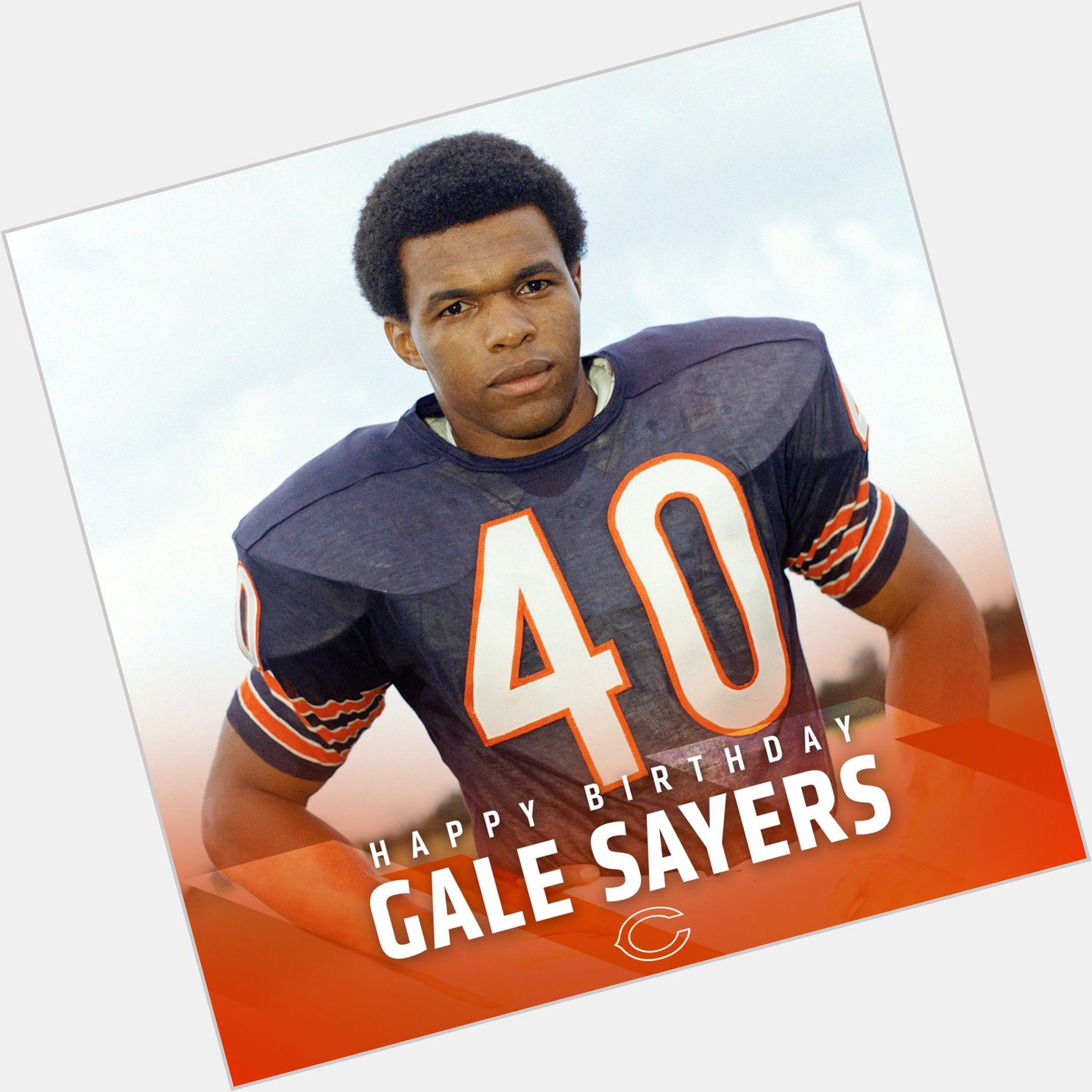 Happy 74th birthday to Hall of Famer, 4x Pro Bowler and all around football legend, Gale Sayers.  