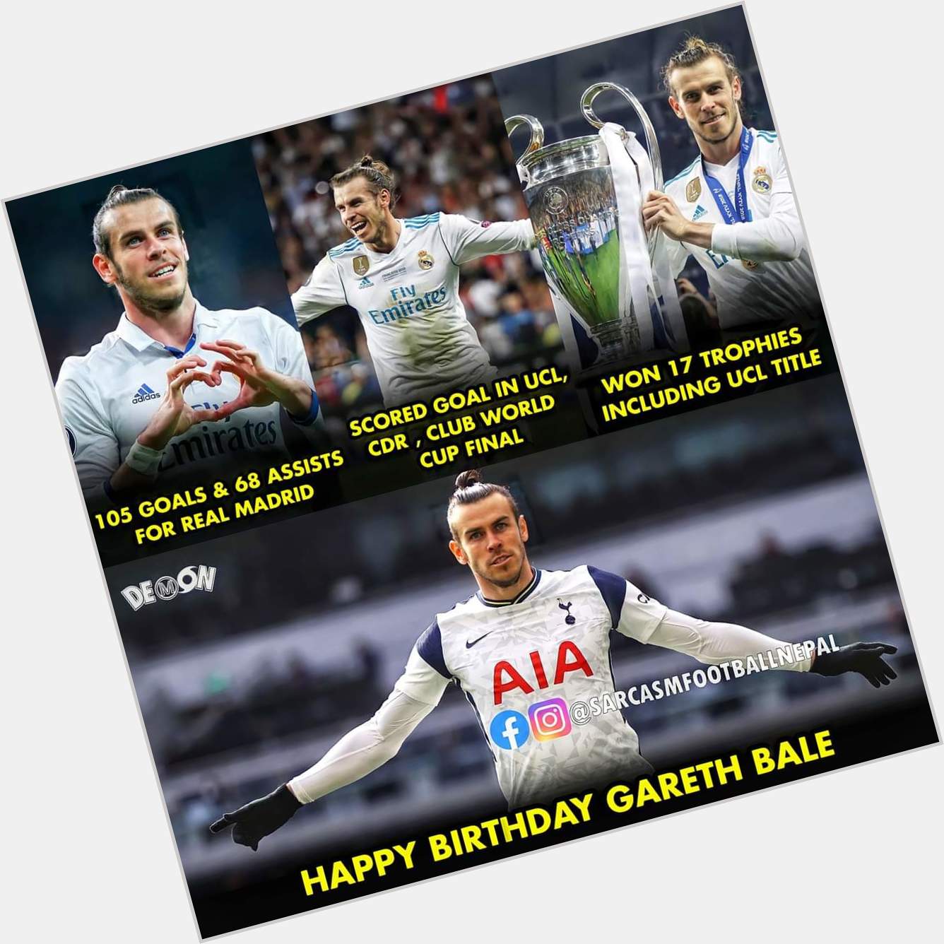 Happy Birthday Gareth Bale   