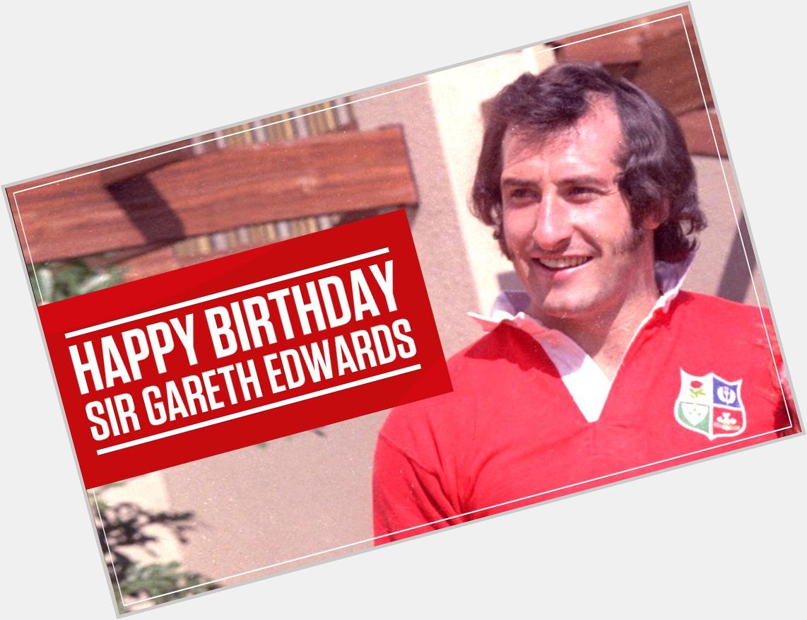 One of the greatest rugby players of all time and Wales\ youngest ever captain, Happy Birthday to Sir Gareth Edwards 