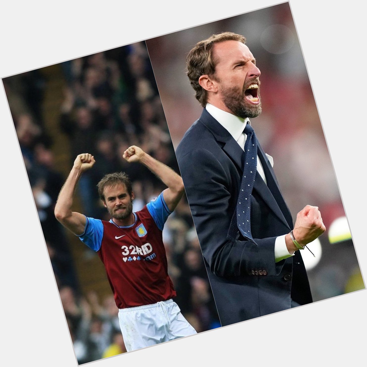 Happy birthday to 2 ex villa players one is a villa legend the other is Gareth Southgate utv 