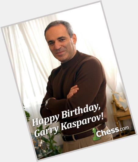 Happy birthday to a chess legend, Garry Kasparov. 