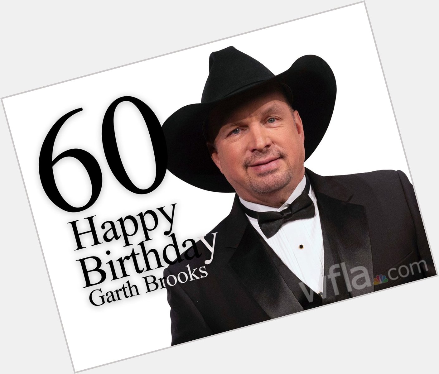 Join us in wishing a happy 60th birthday to country singer Garth Brooks!  