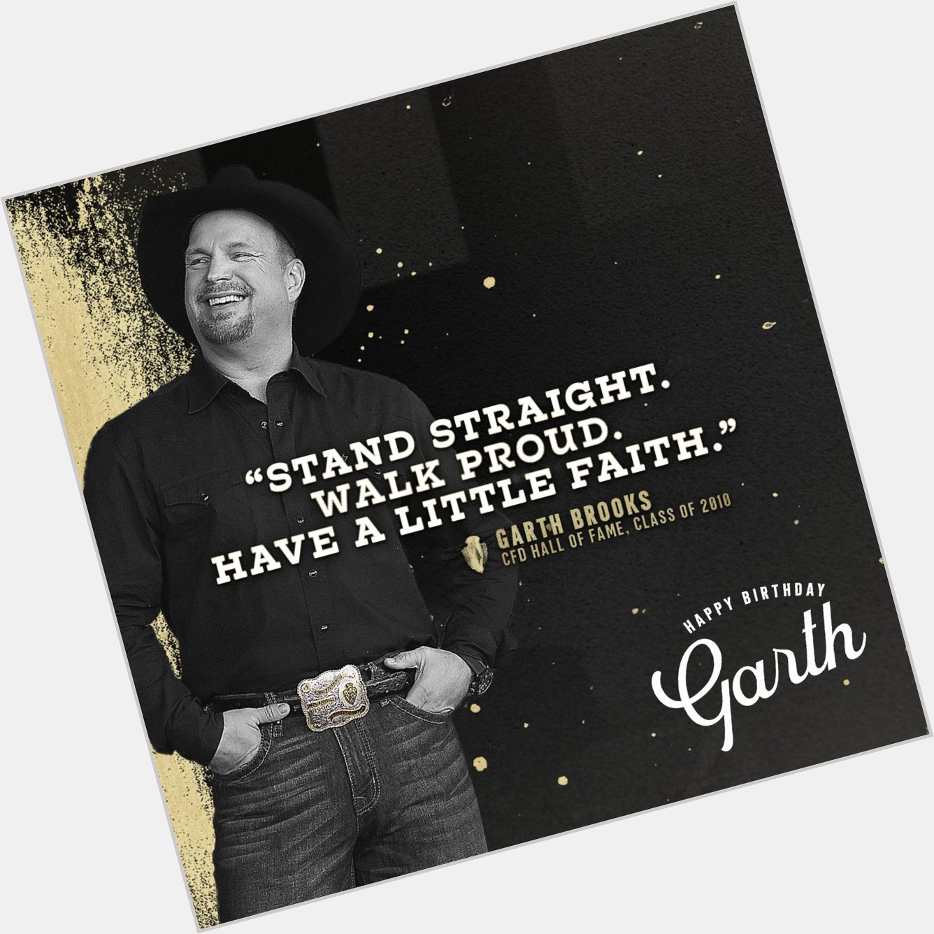Happy Birthday Garth Brooks! Do you remember what year(s) he\s performed at CFD? 