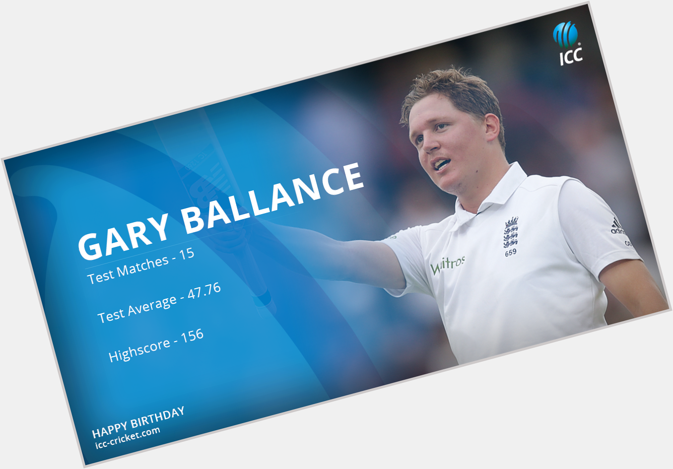 What is your favourite Gary Ballance innings for englandcricket? Happy Birthday! 