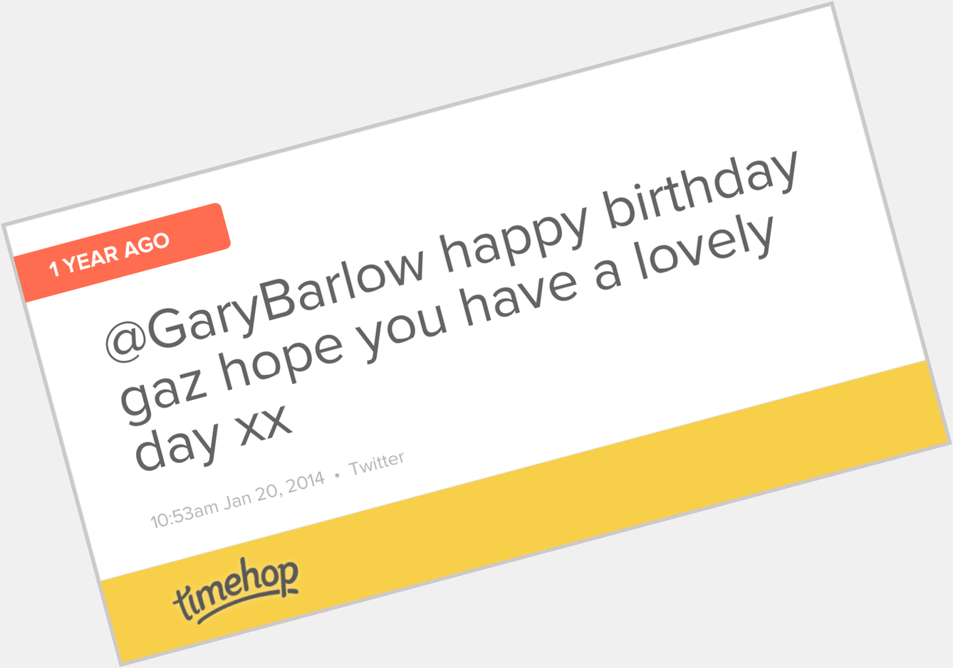 Happy Birthday Barlow xx  