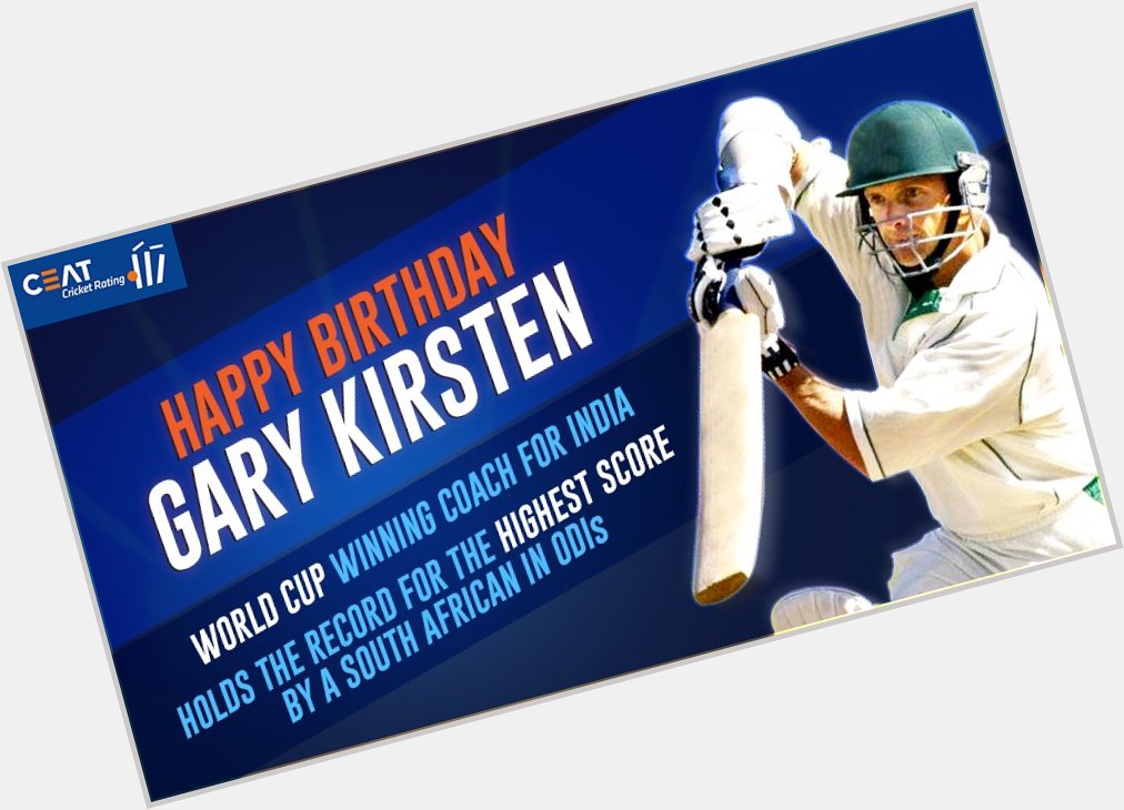 One of the finest batsmen and a World Cup winning coach for - Happy birthday,  