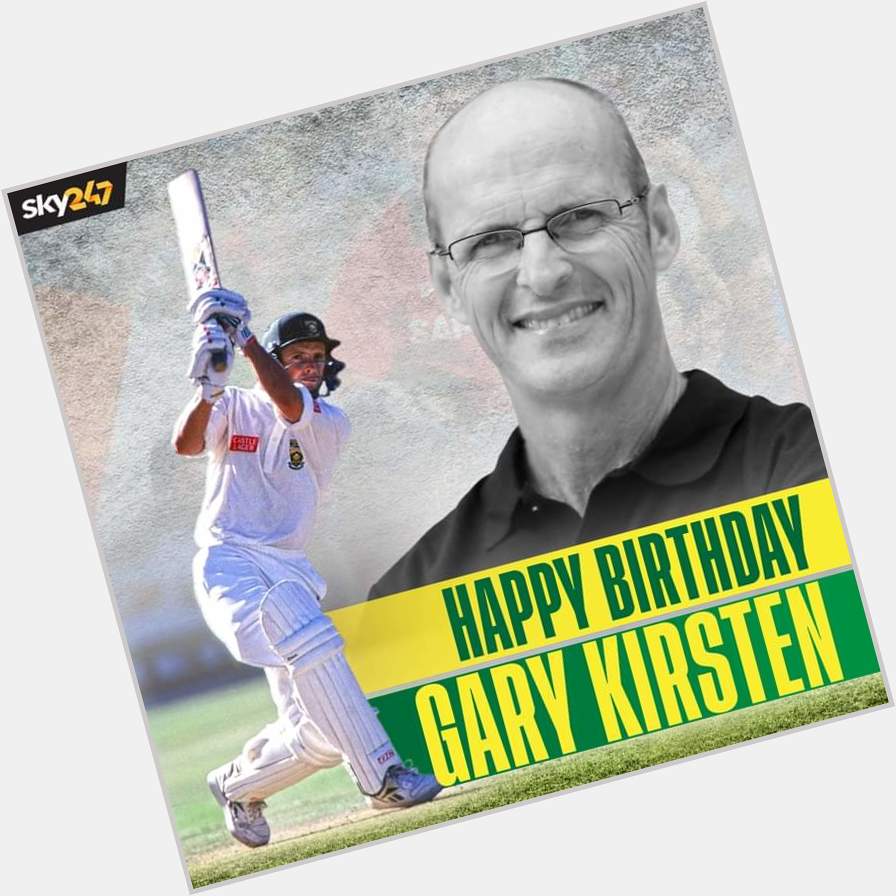 The mastermind that helped India clinch their World Cup after 28 years,

Happy Birthday Gary Kirsten 