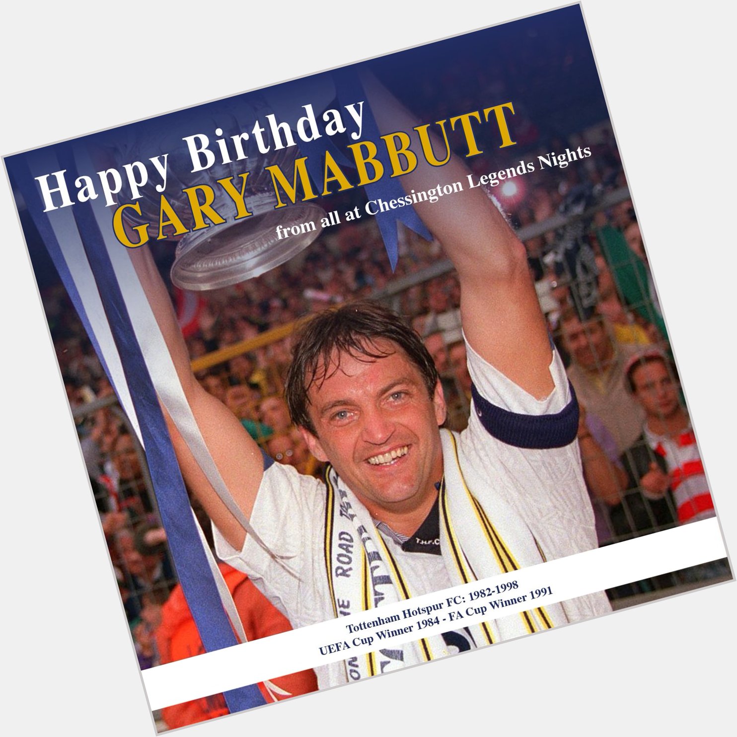 Happy Birthday to Chessington  Hall of Famer Gary Mabbutt , hope you have a great day 