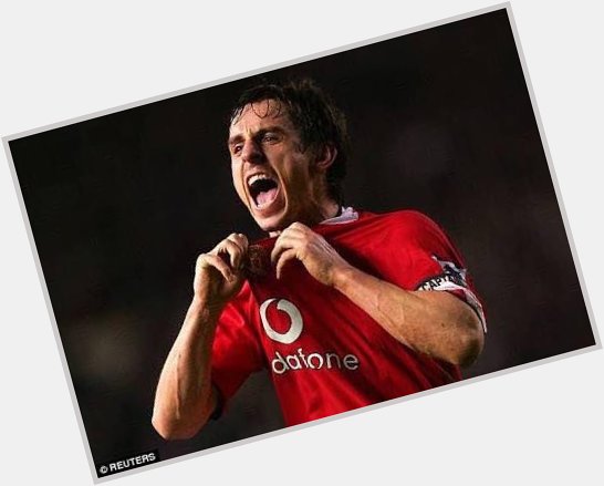 Happy Birthday to United legend, Gary Neville is a red       