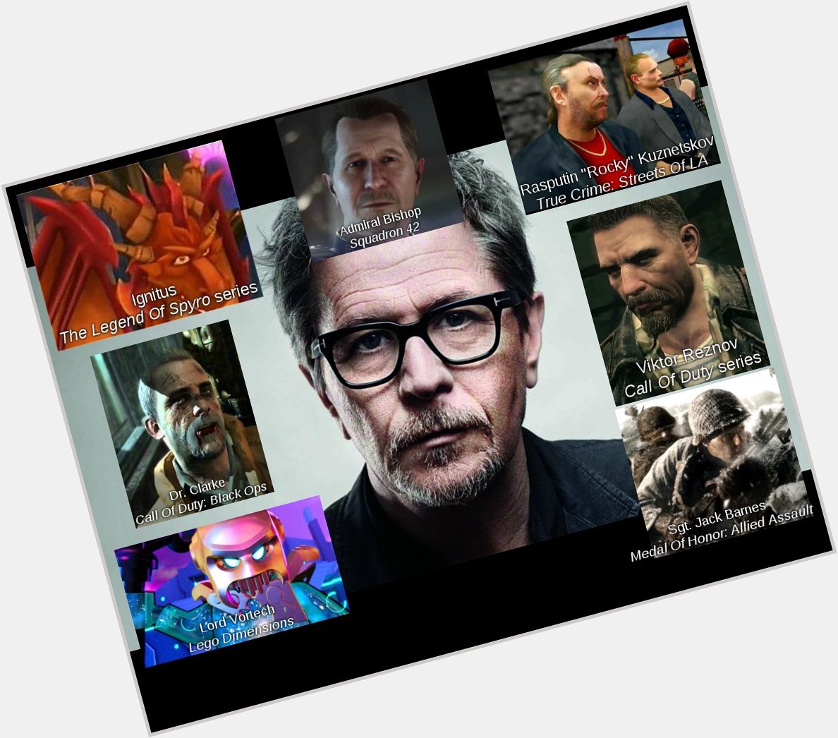 Happy 61st Birthday Gary Oldman! Thank you for your contributions to gaming! 