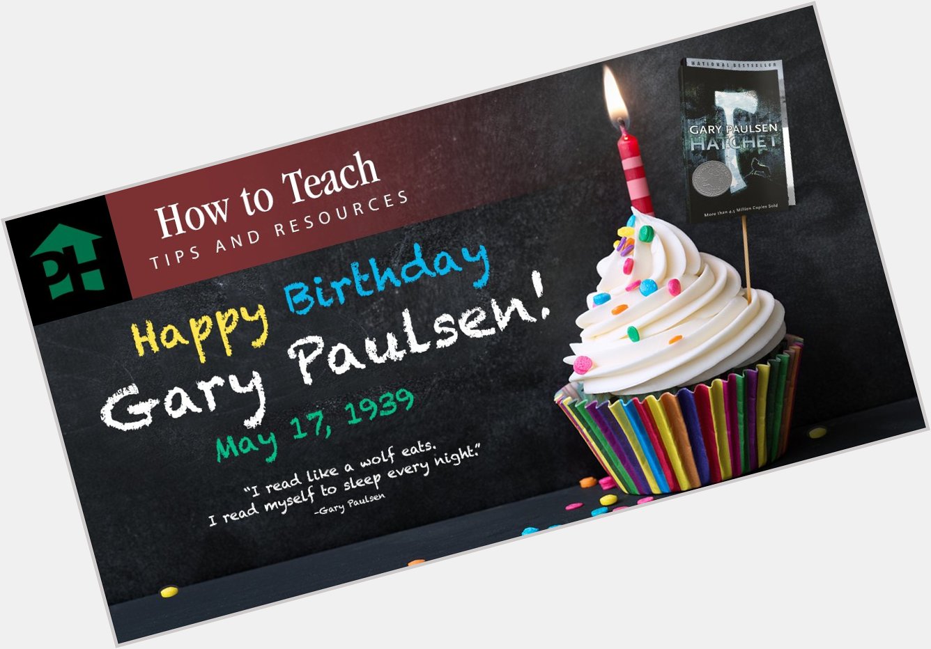 Happy birthday to Gary Paulsen!  