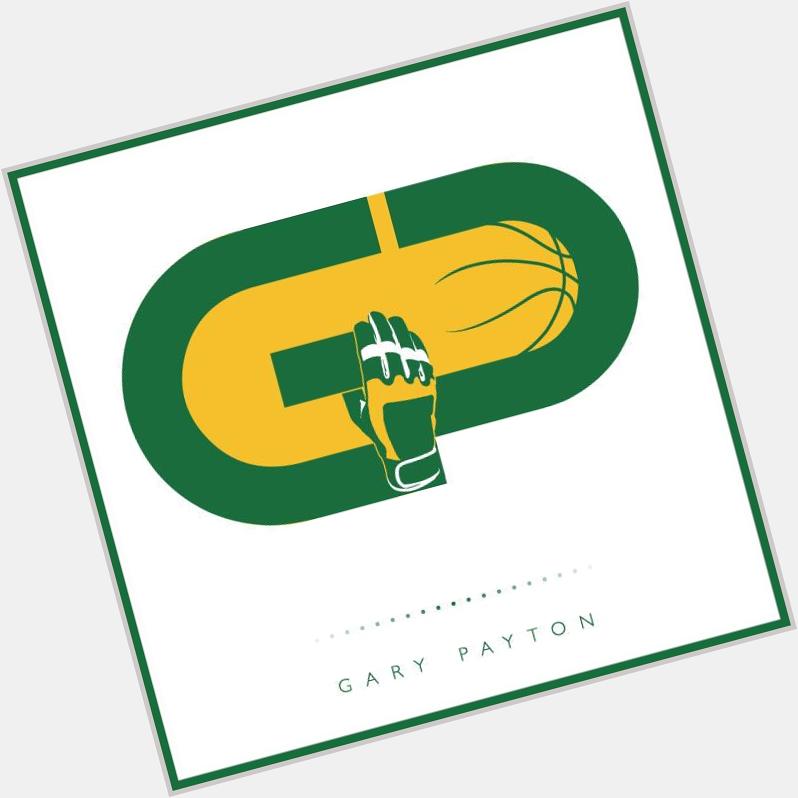  A custom logo and a Happy Birthday to HOFer \"The Glove\" Gary Payton!   