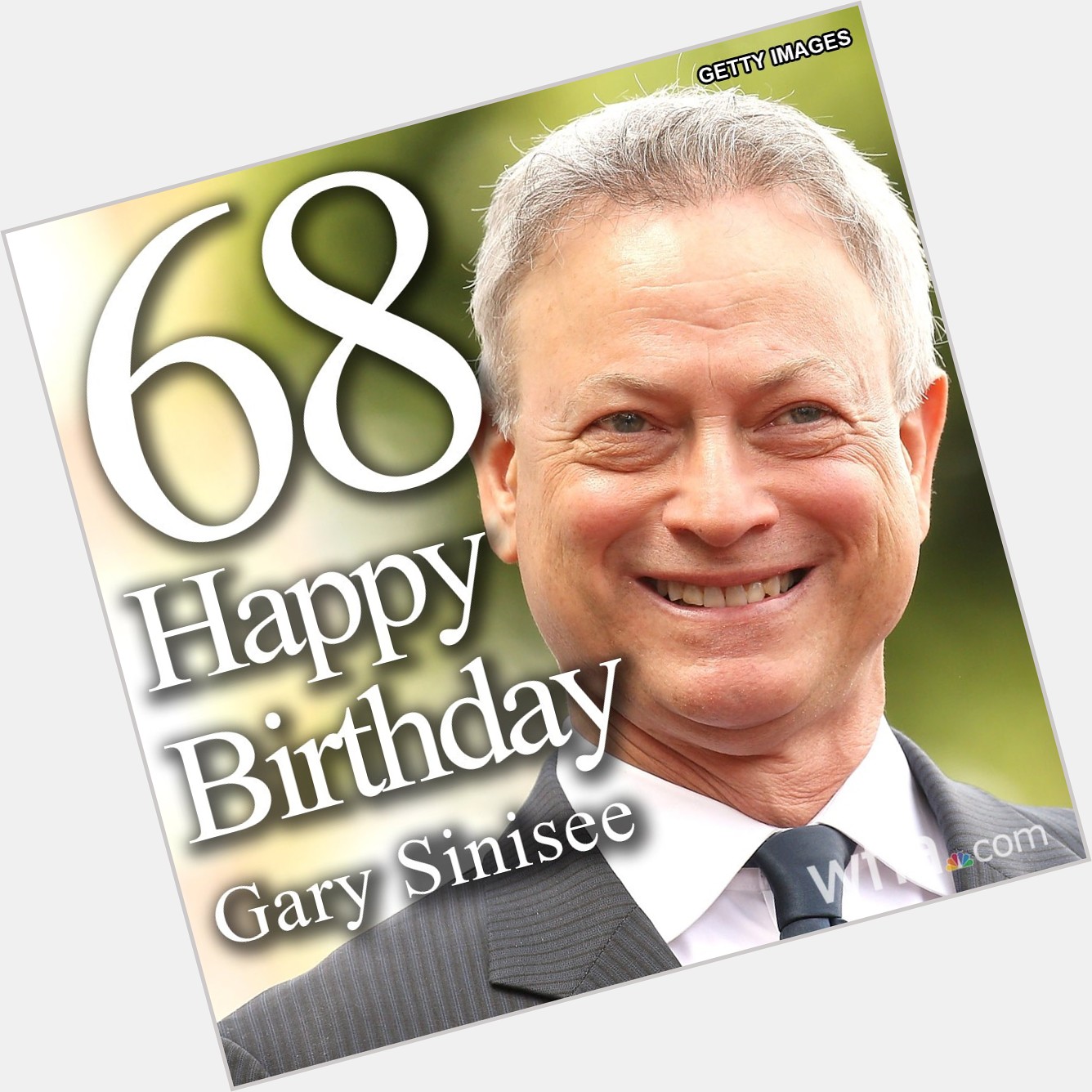HAPPY BIRTHDAY, GARY SINISE The \"Forrest Gump\" and \"Of Mice and Men\" star turns 68 today!  
