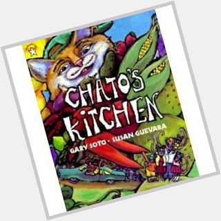 Happy birthday author Gary Soto! 
Discover his book, \"Chato\s Kitchen\" -   