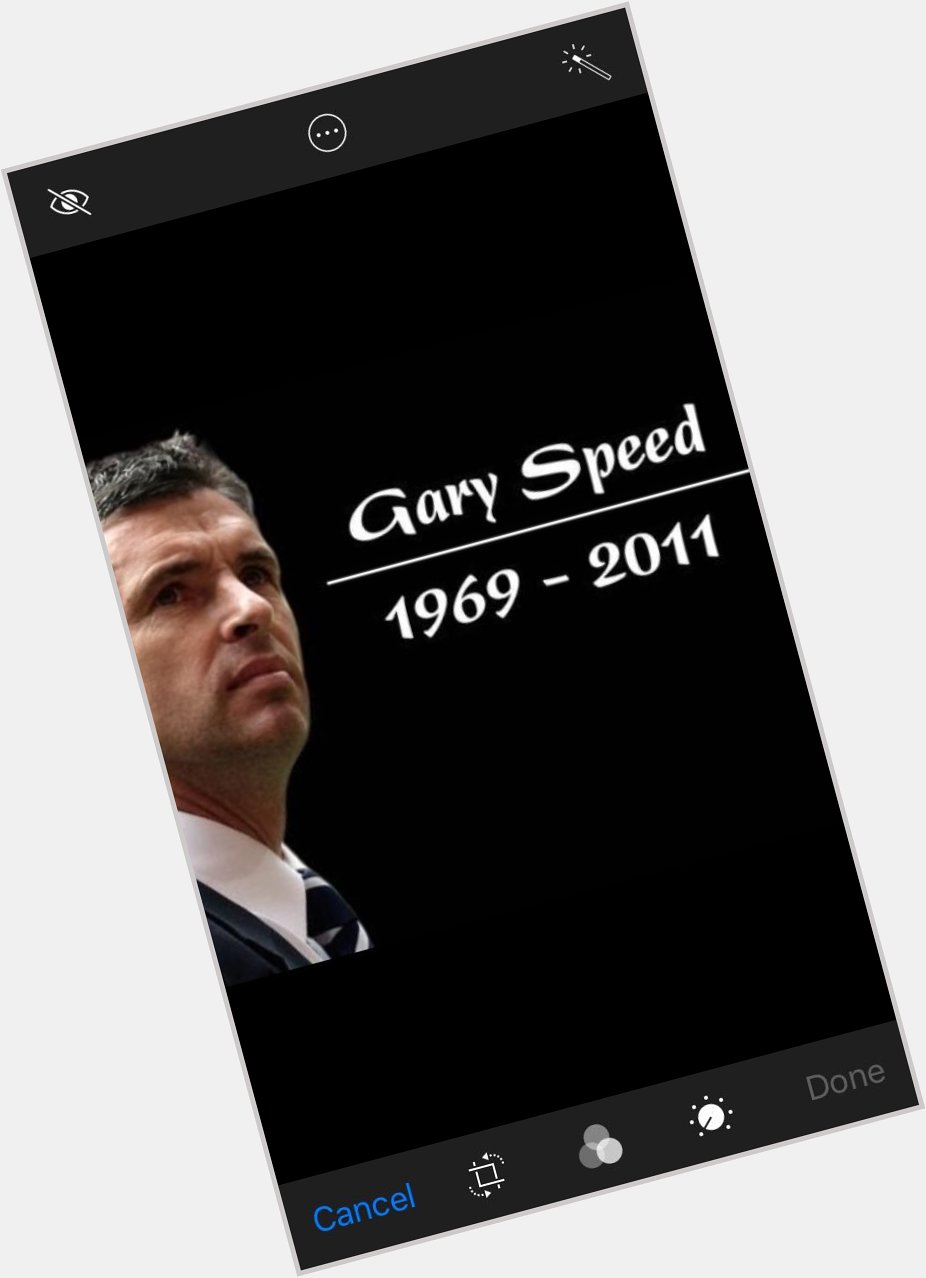Happy birthday Gary Speed. Gone but not forgotten 