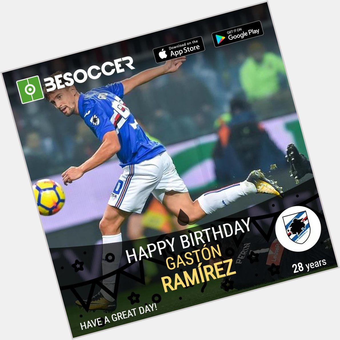 Happy birthday to Gastón Ramírez!  