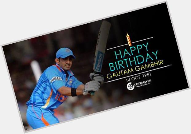 Happy Birthday Gautam Gambhir. He turns 34 today....  