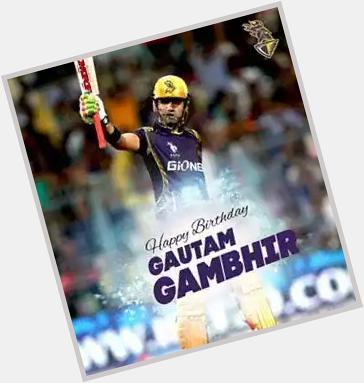 Happy Birthday skipper Gautam Gambhir 