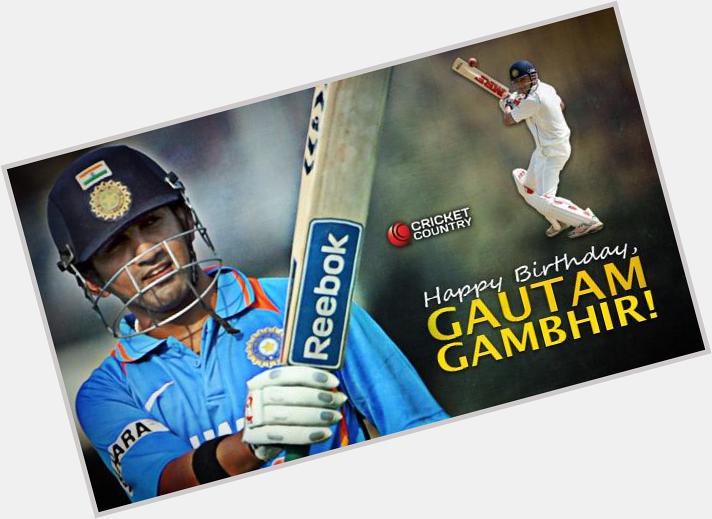 
Happy birthday, Gautam Gambhir!!!
Gautam Gambhir is an Indian international cricketer. 