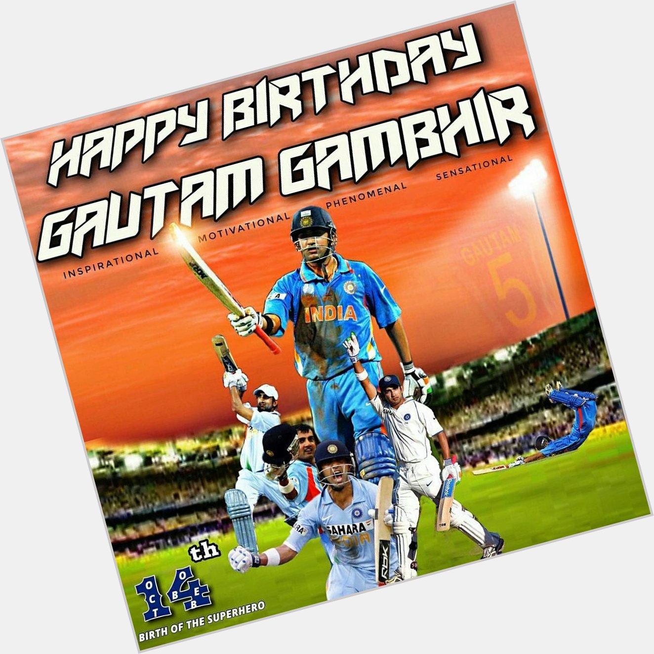 Happy birthday gautam gambhir 