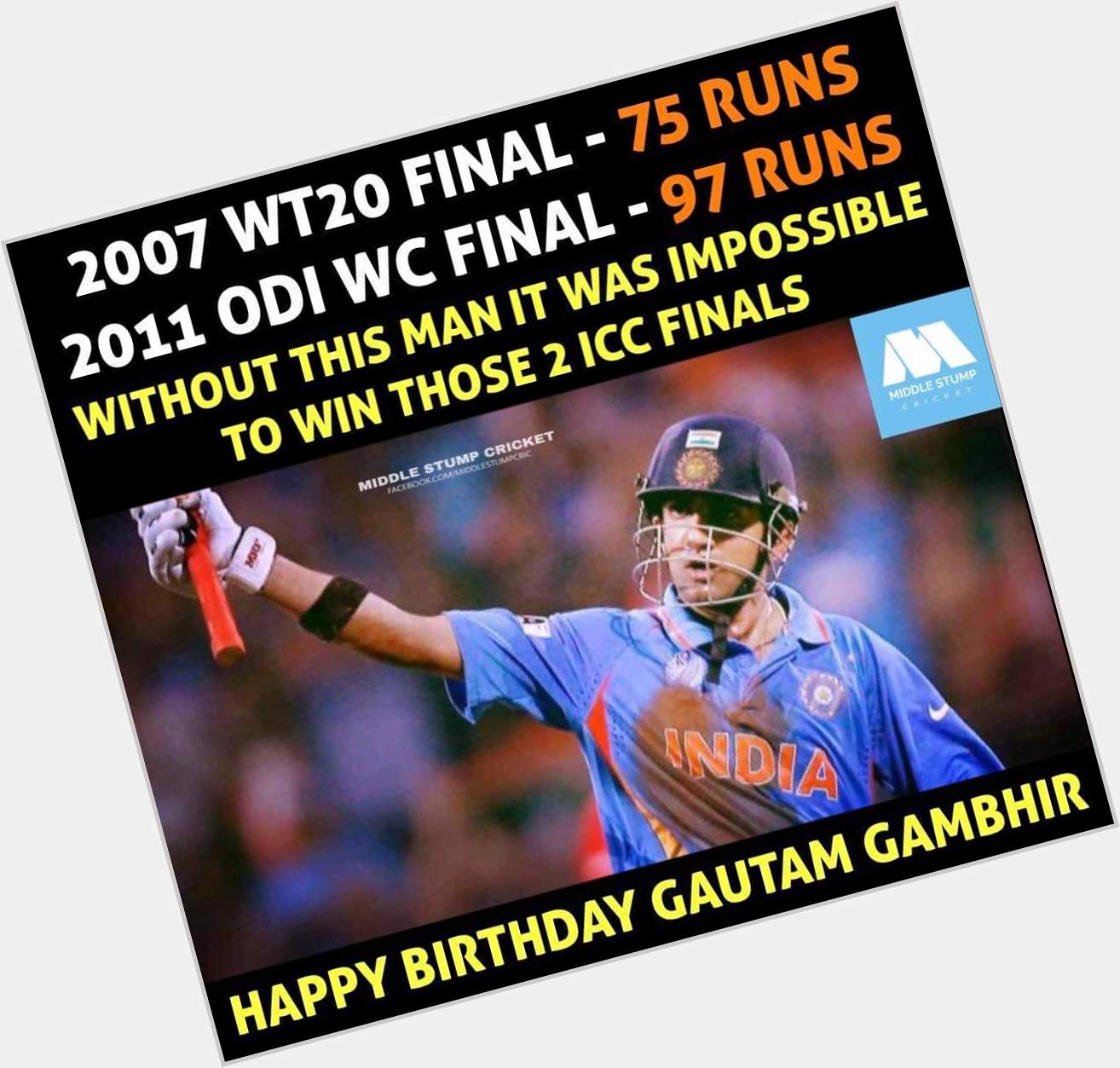  Happy Birthday Legend Gambhir 