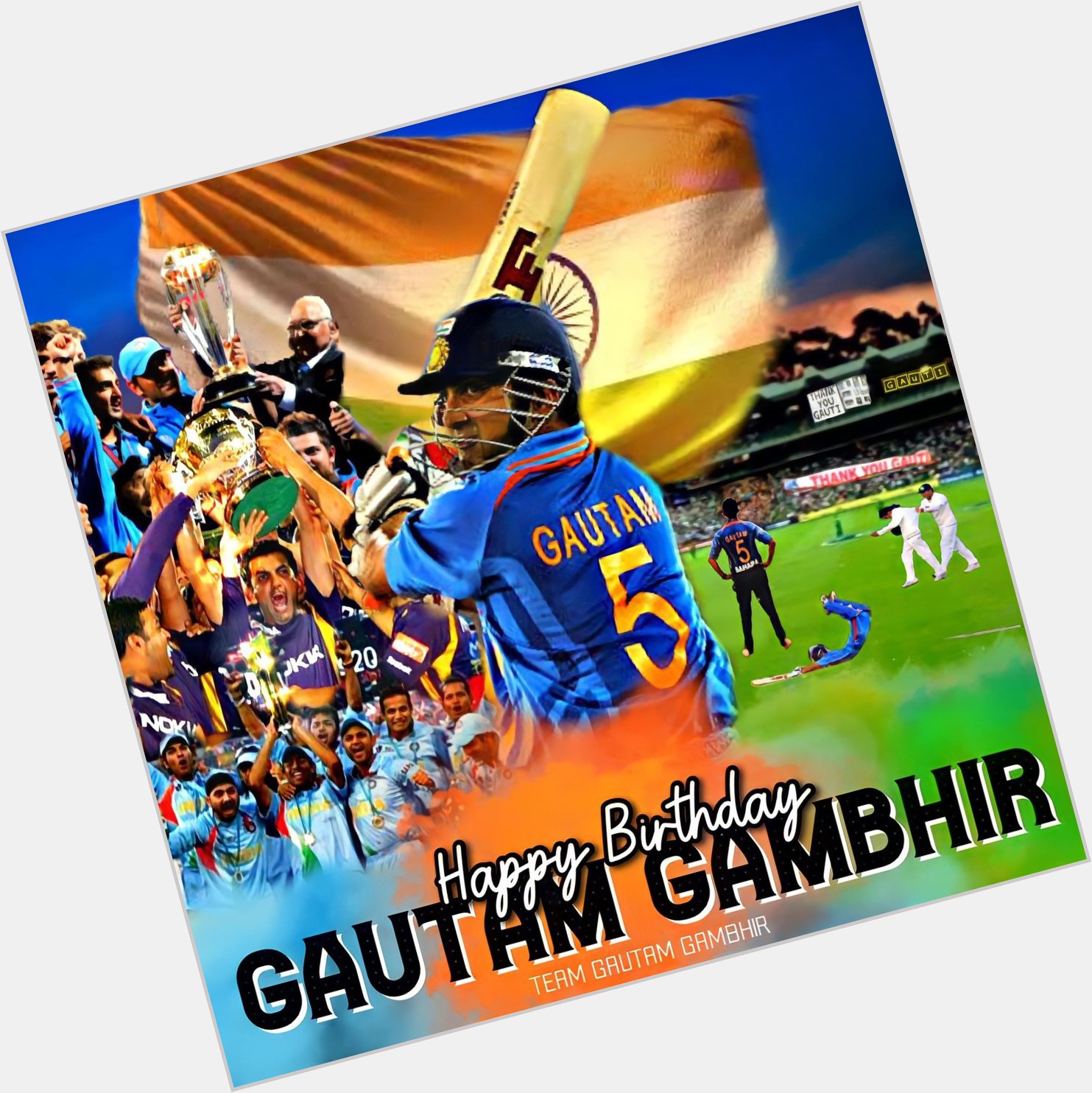  The moment we\re waiting for  Happy Birthday Gautam Gambhir 