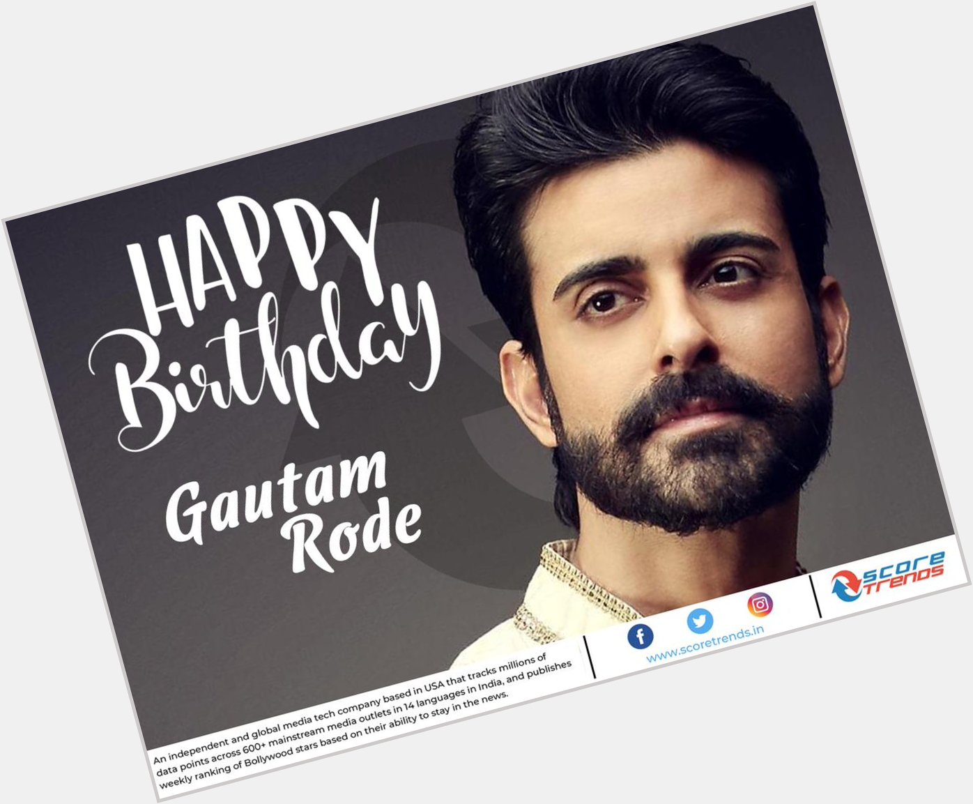 Score Trends wishes Gautam Rode a Happy Birthday!! 