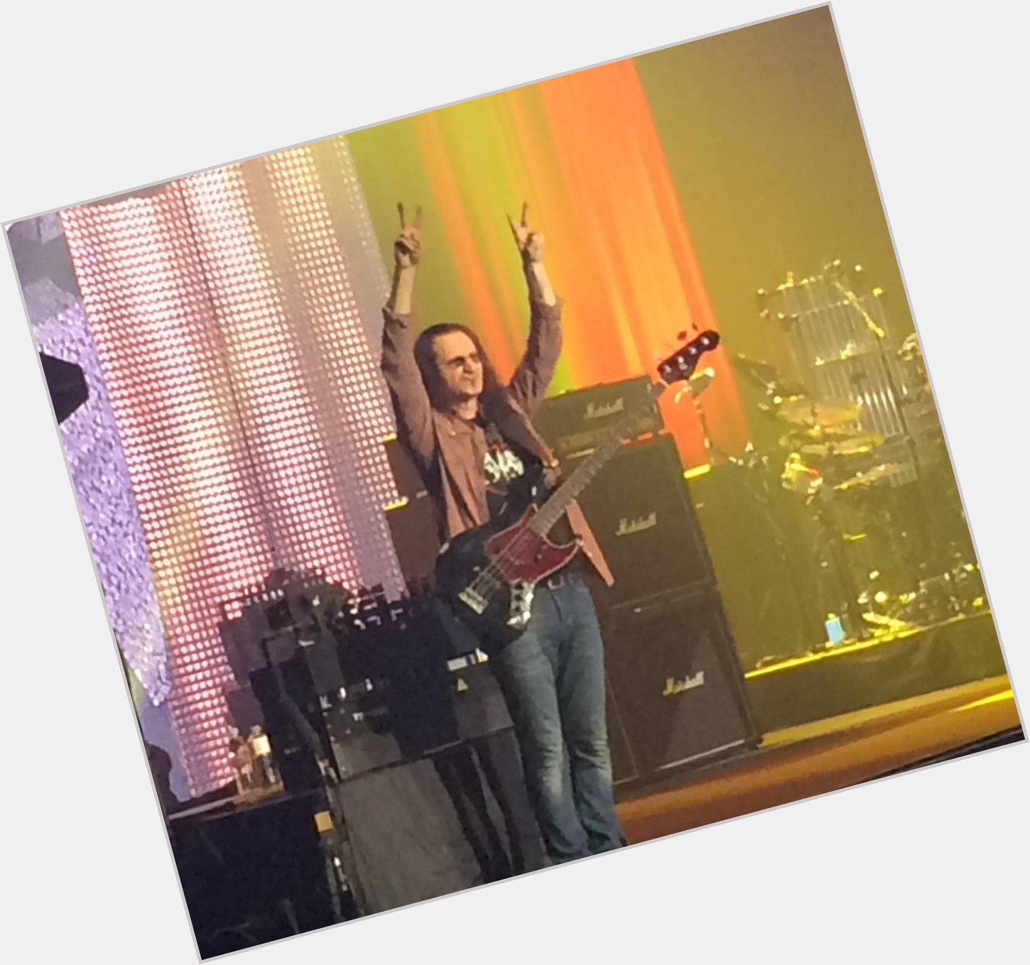 Happy 62nd birthday to Canadian bass boss Geddy Lee! (Photo courtesy: me) 