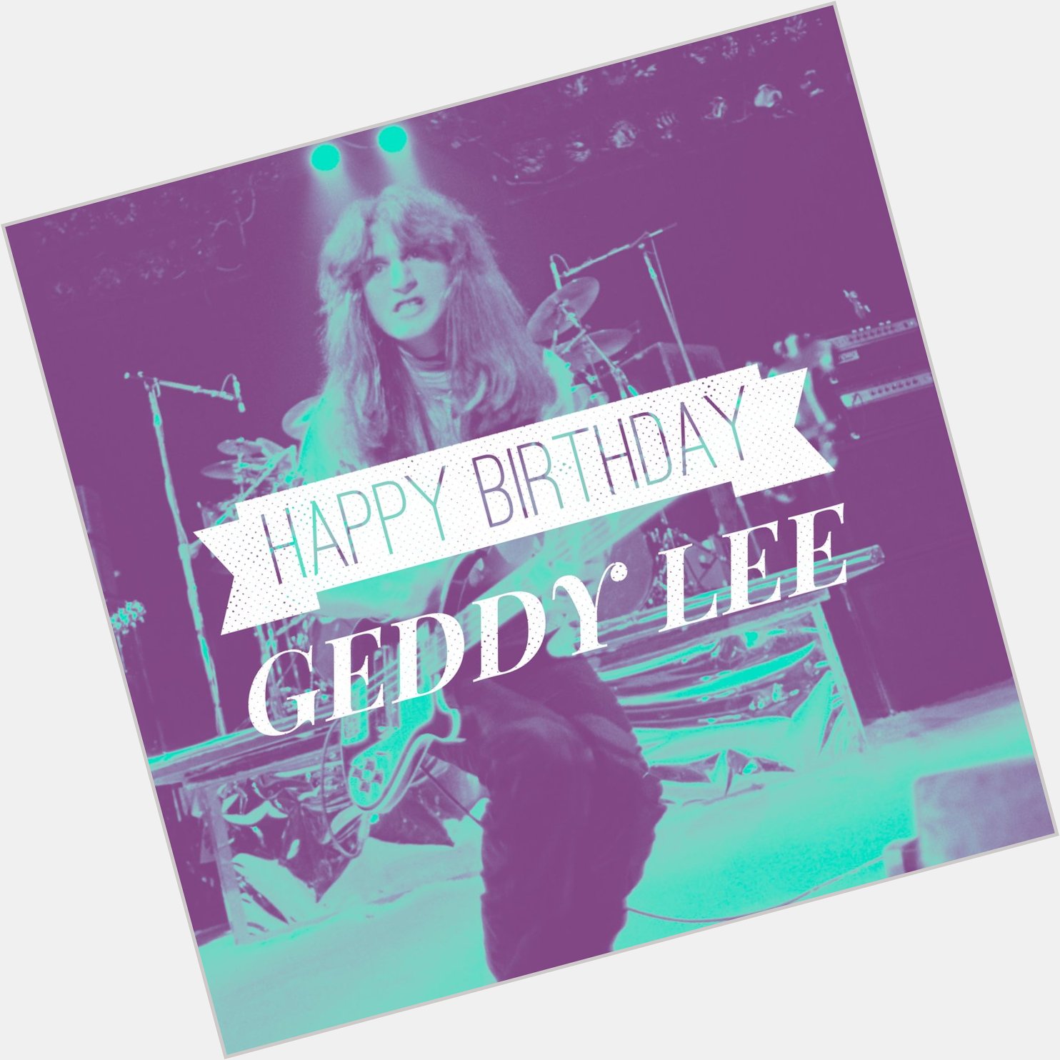 Happy 64th Birthday Geddy Lee!!!!! 