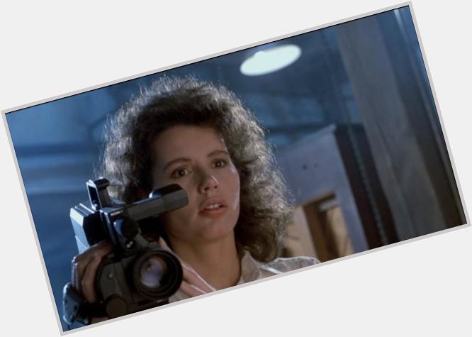 Happy 59th Birthday today\s über-cool celebrity with an über-cool camera: GEENA DAVIS (in \"The Fly\") 