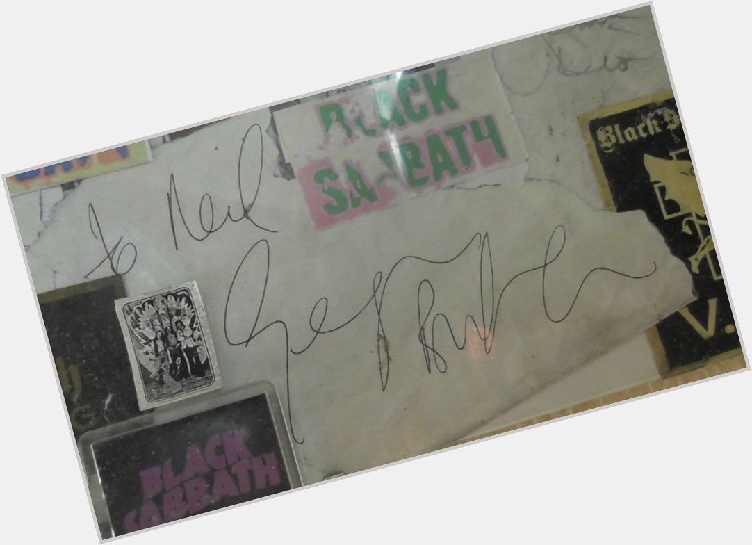 Happy Birthday Geezer Butler!
(Autograph acquired backstage at Birmingham 1992) 