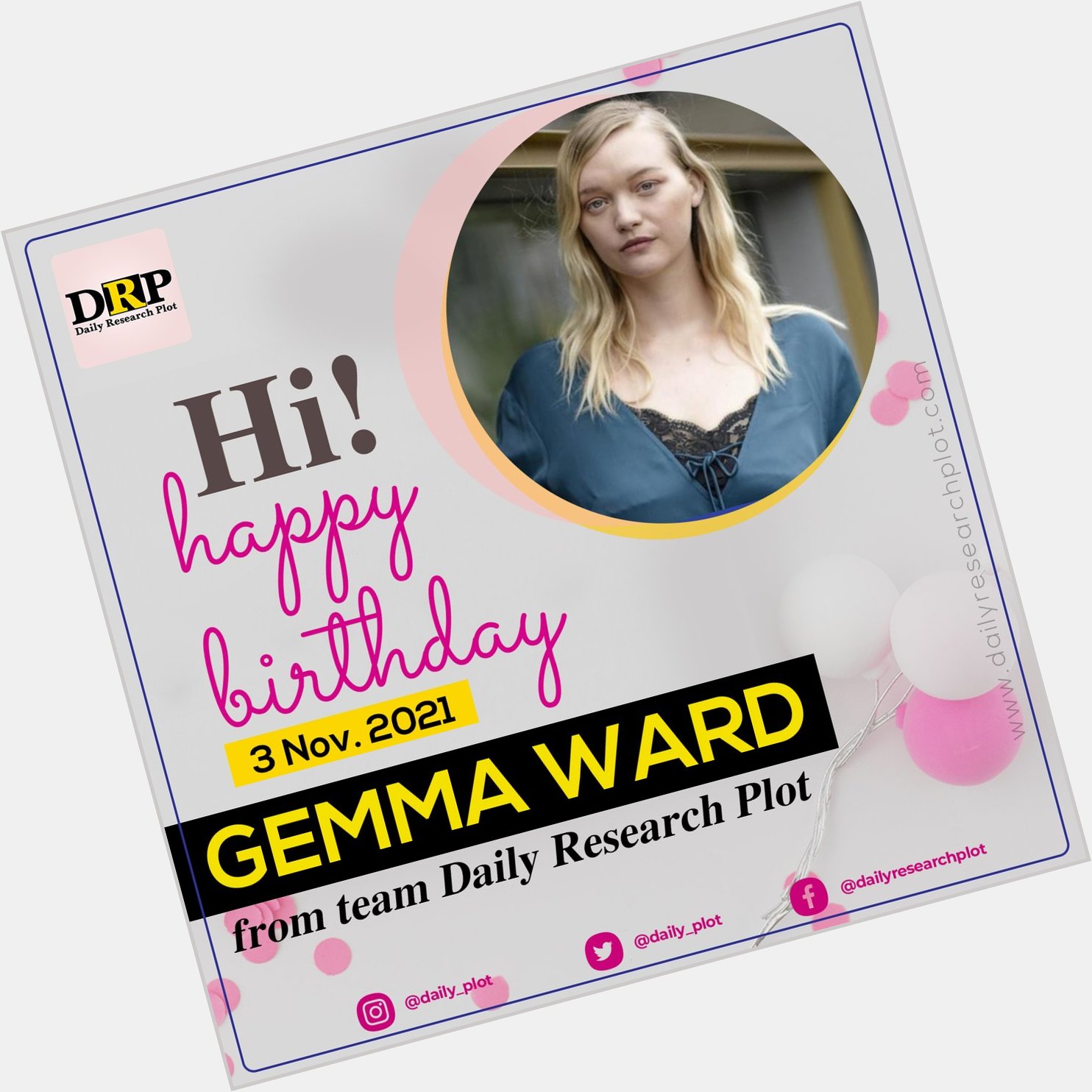 Happy Birthday!
Gemma Ward 