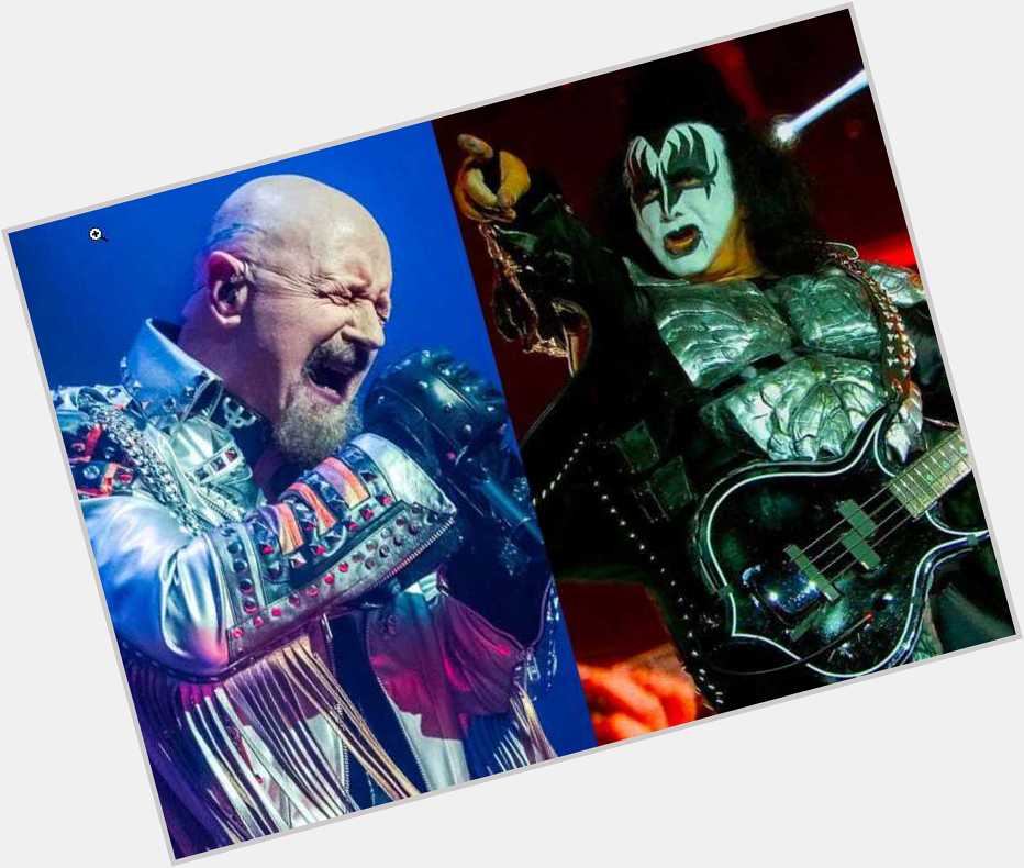 Happy birthday to Judas Priest\s Rob Halford (71) and KISS\s Gene Simmons (73)! 