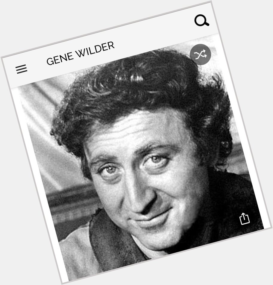 Happy birthday to this great actor.  Happy birthday to Gene Wilder 